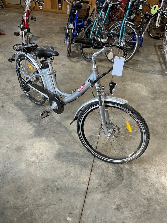 Sam’s Silver Electric Bike