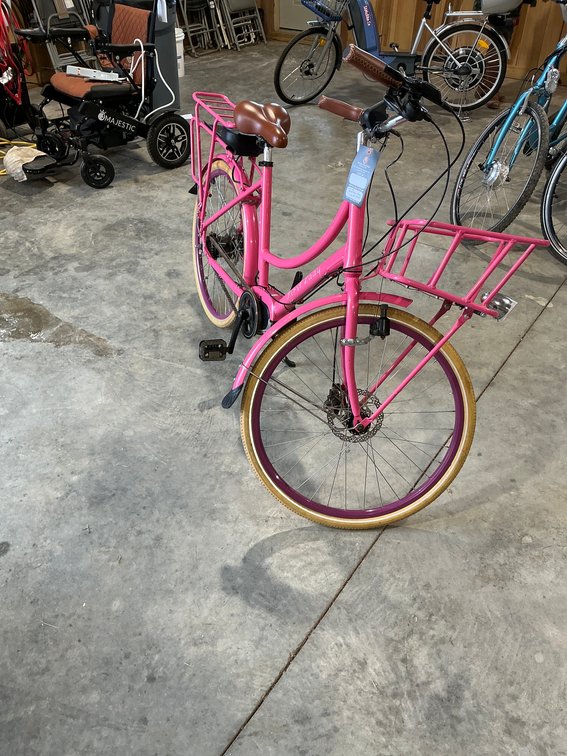 Pink Electric Bike