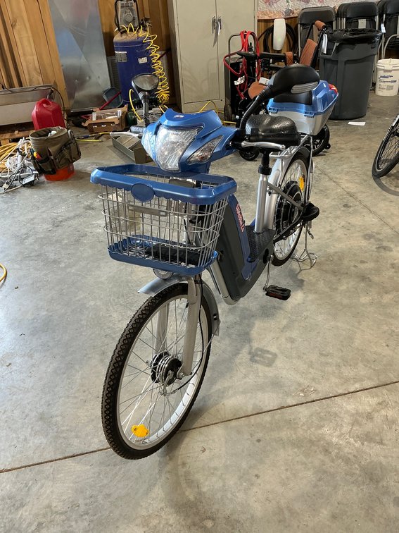 Sam’s Blue Electric Bike