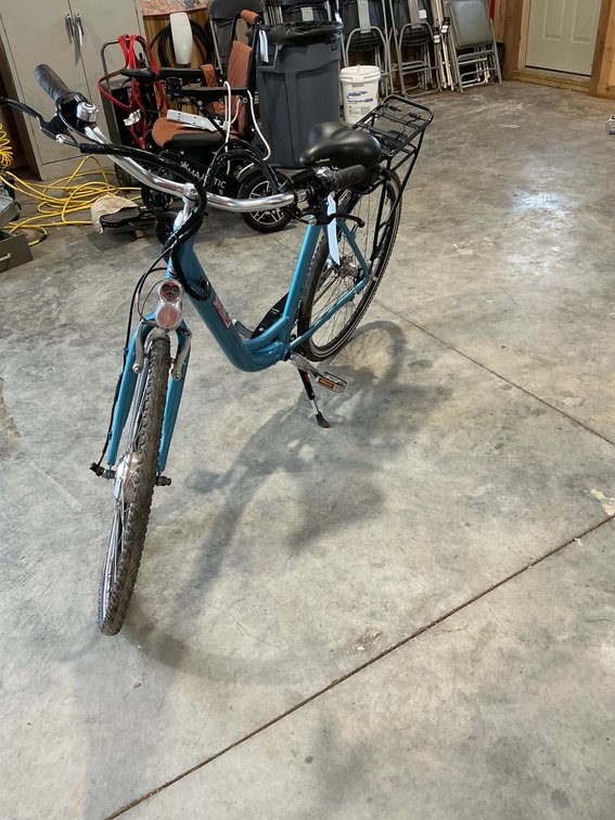 Sam’s Blue Electric Bike