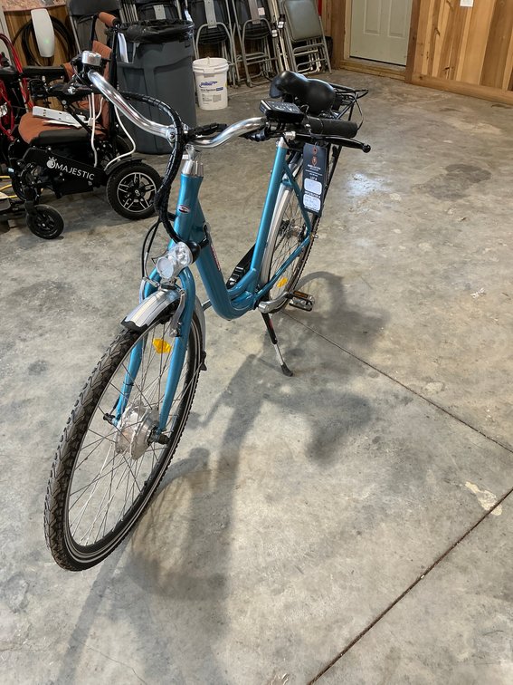 Sam’s Blue Electric Bike