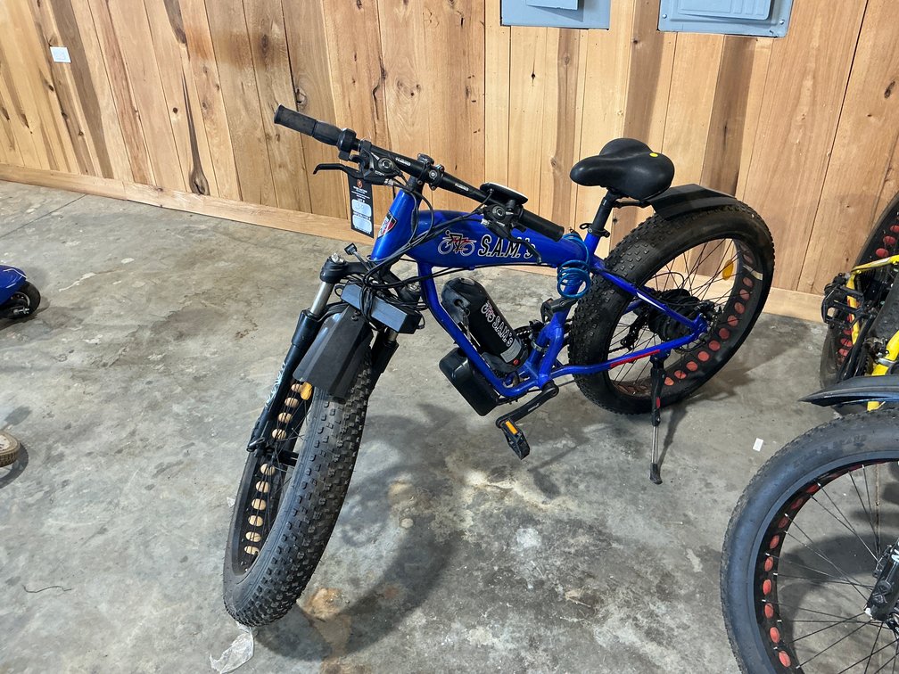 S.A.M.’s Blue Electric Bike