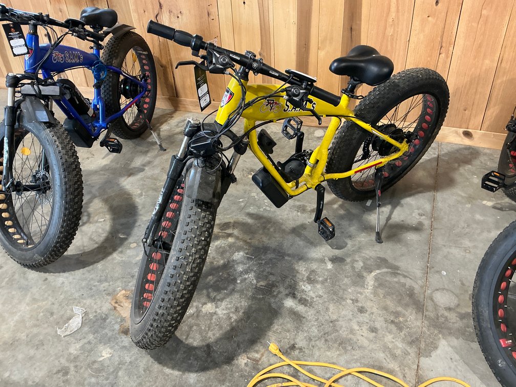 S.A.M.’s Yellow Electric Bike