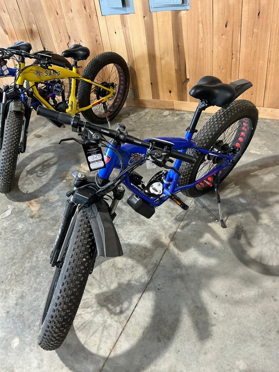 S.A.M.’s Blue Electric Bike