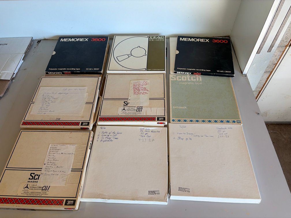 1/4 IN Used reel to reel tapes