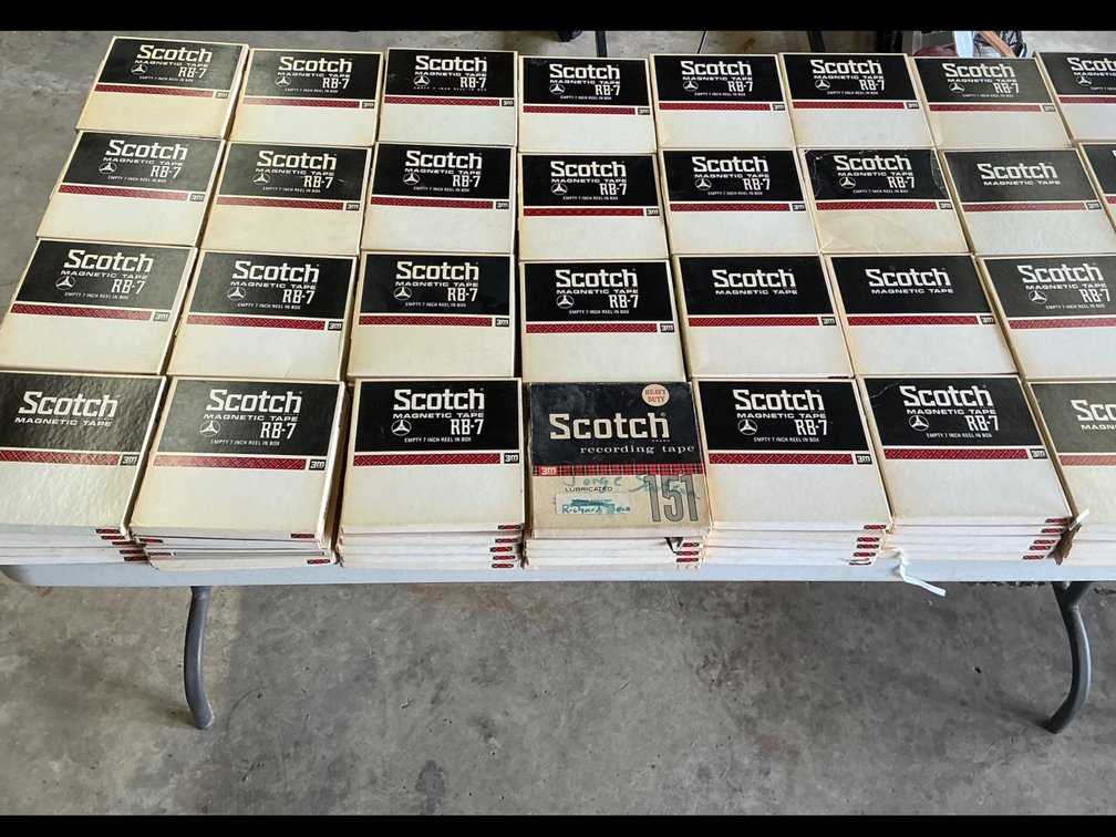 Used reel to reel tapes