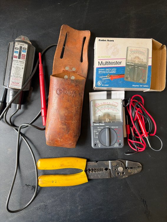 Various Electrical Testers and Wire Cutters