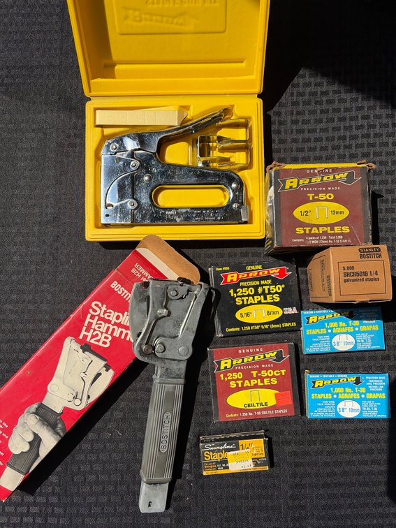 2 Staple Guns & misc. Staples