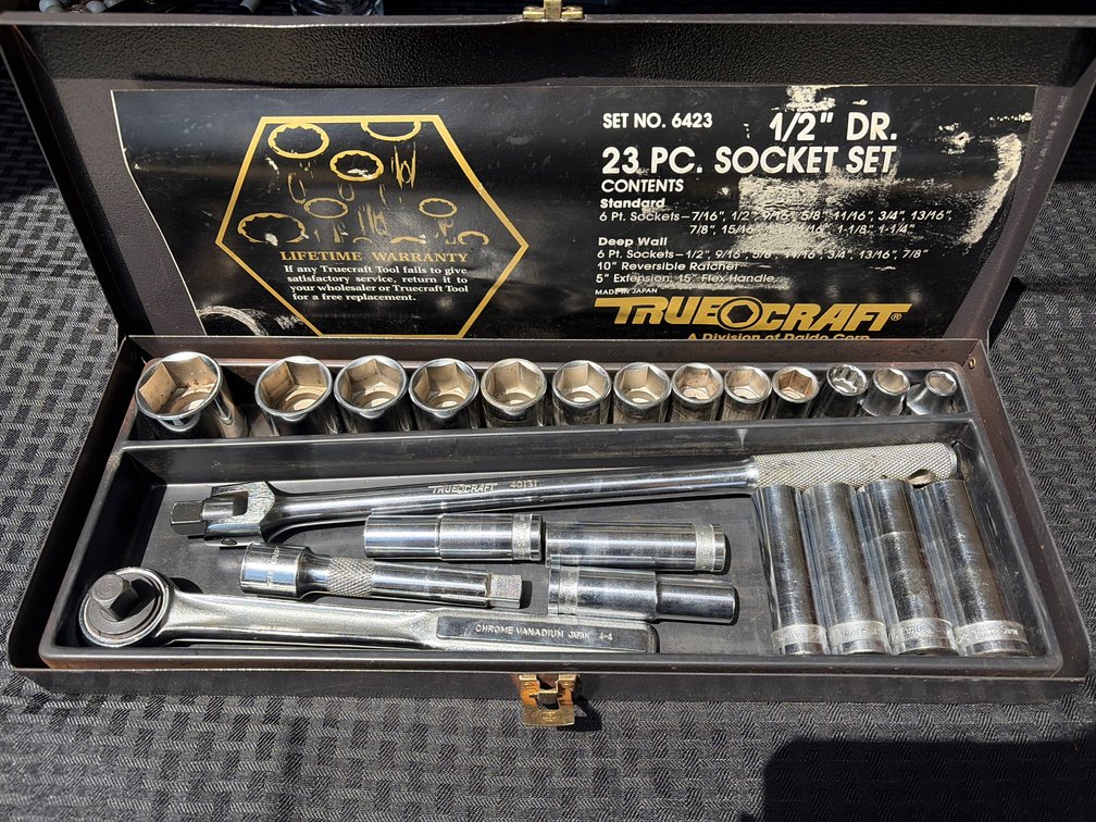 23 Piece 1/2” Drive Socket Set (American standard)