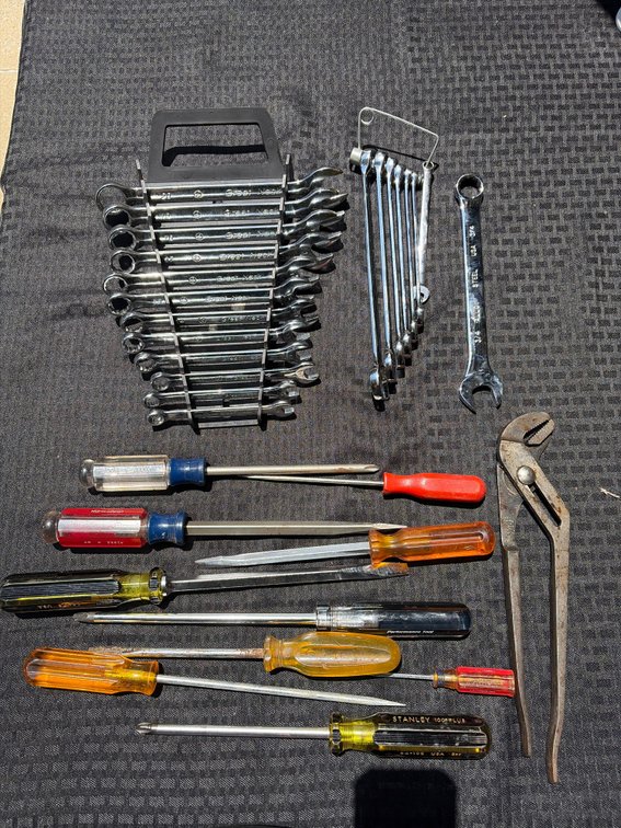 2 Wrench Sets & Screwdrivers & Pliers