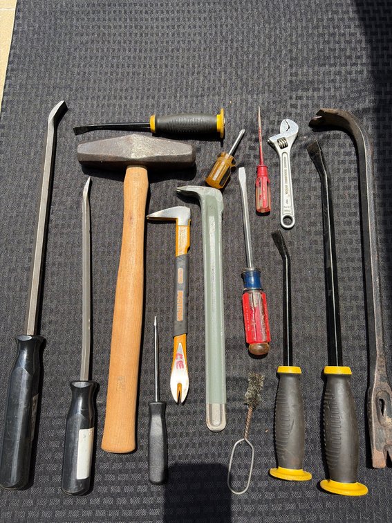 Pry Bars & Cat Foot & Hammer
