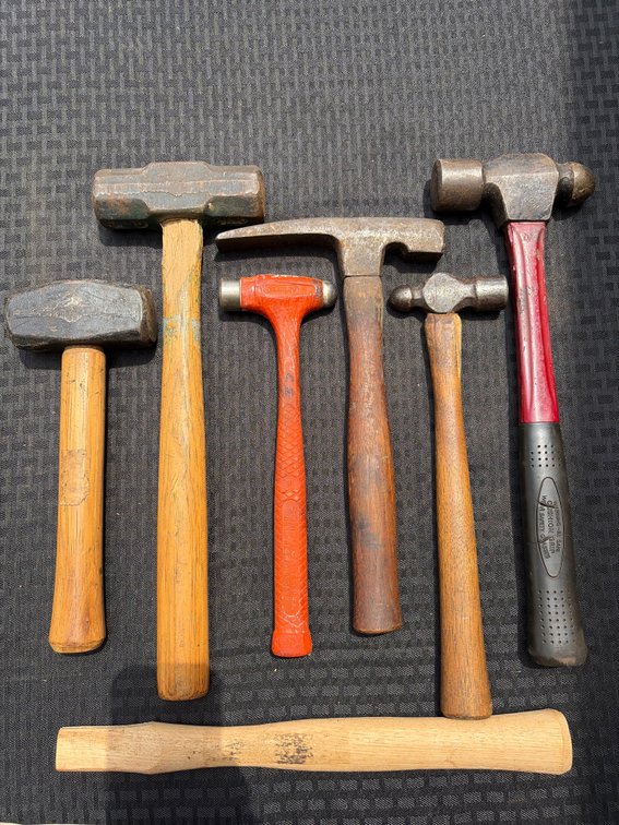 Ball Ping Hammers & 2 Engineer Hammers & Rock Hammer