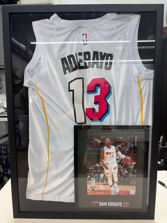 Bam Adebayo Jersey & Autographed Picture