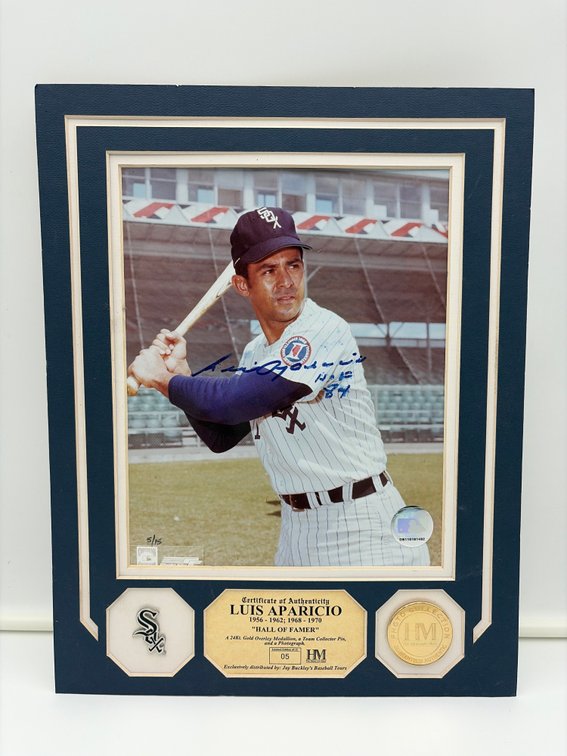 Luis Aparicio “Hall of Famer” 5 of 15 Certified Plaque