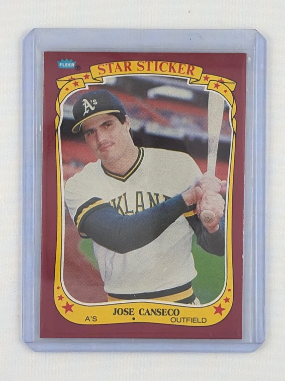 Jose Canseco Fleer 19 Rookie Card