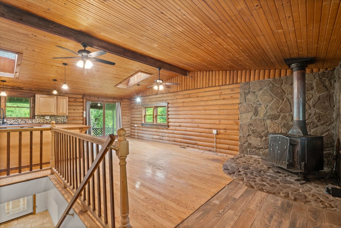 Image for Log Cabin on Basement | 10± Scenic Acres with Creek Frontage Online Auction