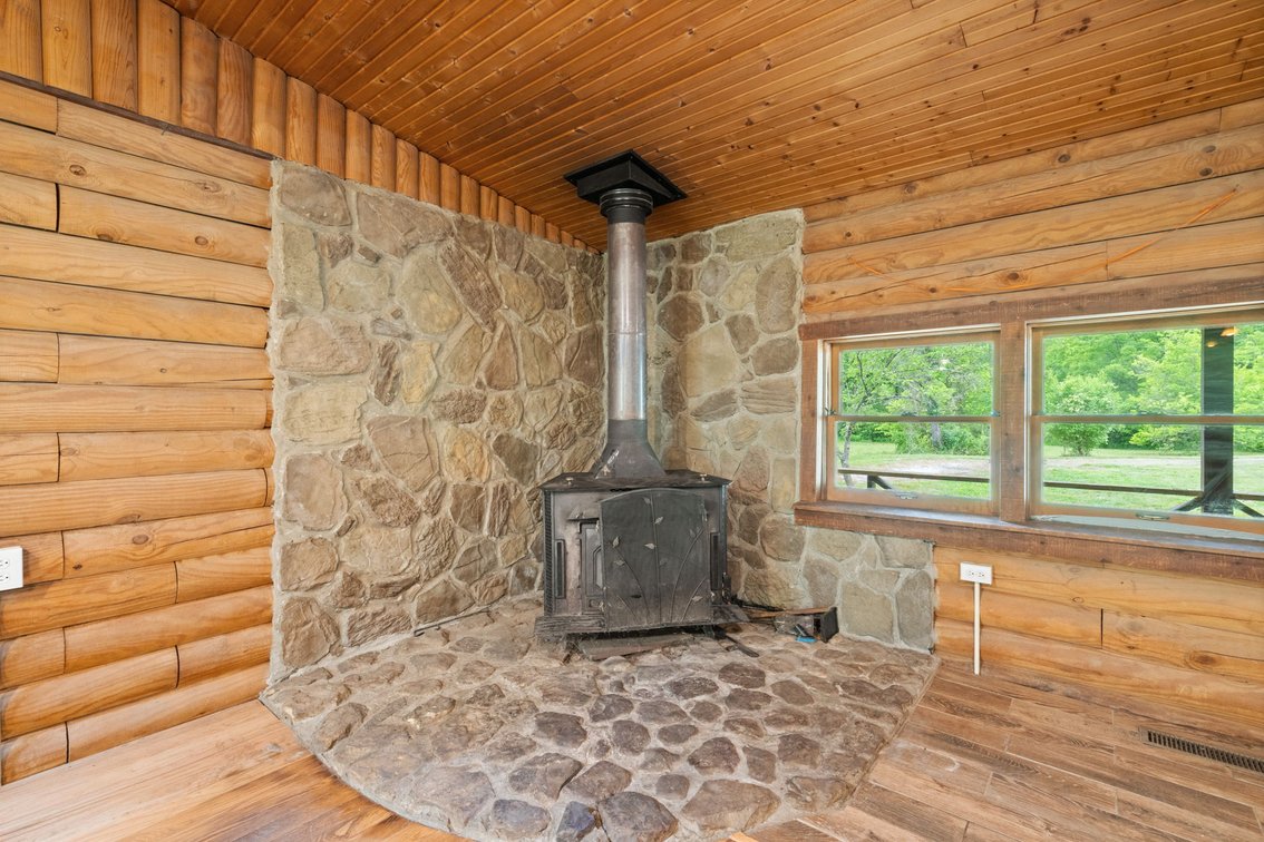 Image for Log Cabin on Basement | 10± Scenic Acres with Creek Frontage Online Auction