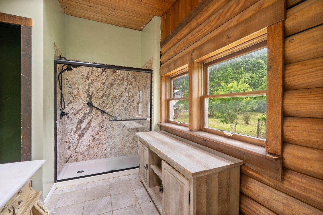 Image for Log Cabin on Basement | 10± Scenic Acres with Creek Frontage Online Auction