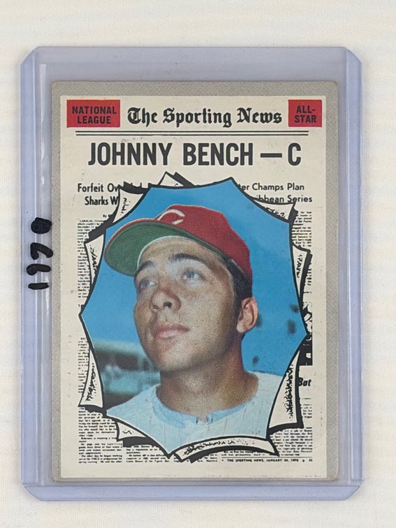 1970 Johnny Bench Topps Baseball Card #464