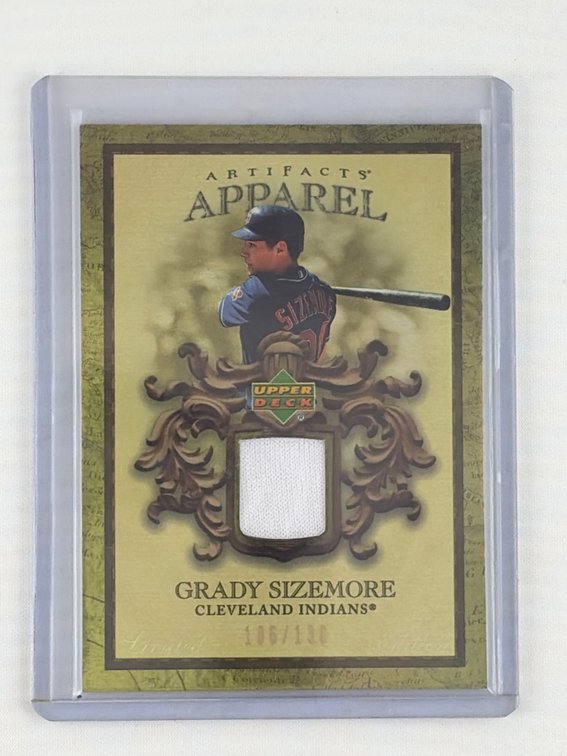 Grady Sizemore Upper Deck Artifacts Apparel 106/130