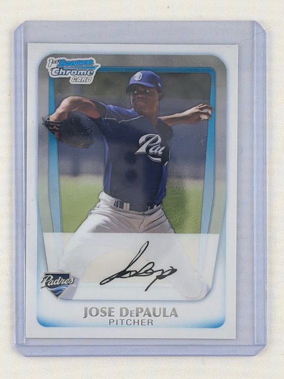 Jose DePaula Topps 1st Bowman Chrome Card