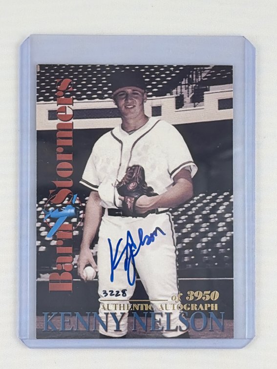 Kenny Nelson Authentic Signed Baseball Card #3228 of 3950