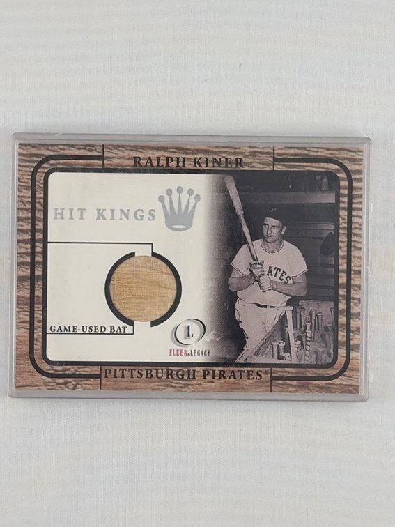 Ralph Kiner Authentic Hit Kings Piece Game Used Bat