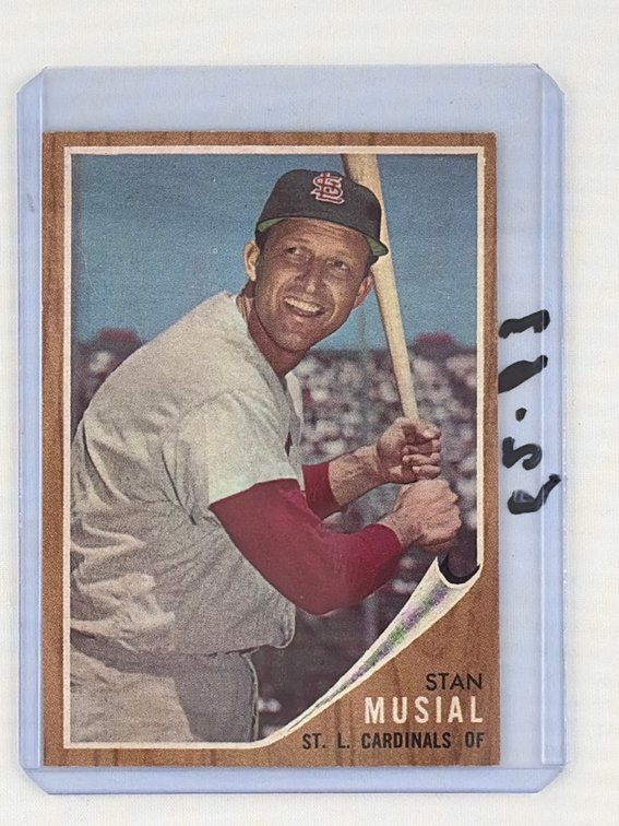1962 Stan Musial Topps Baseball Card #50