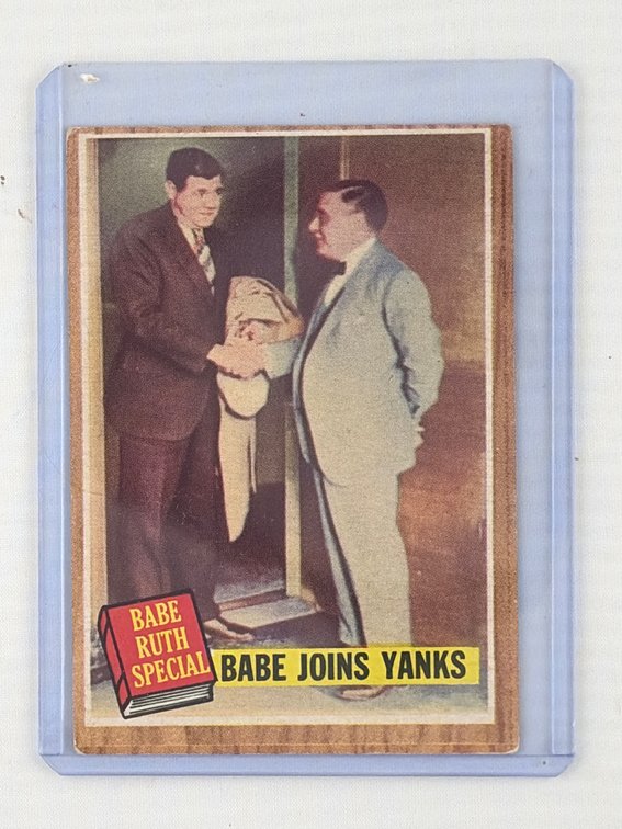 Babe Ruth Special “Babe Joins Yanks” Topps Baseball Card #136