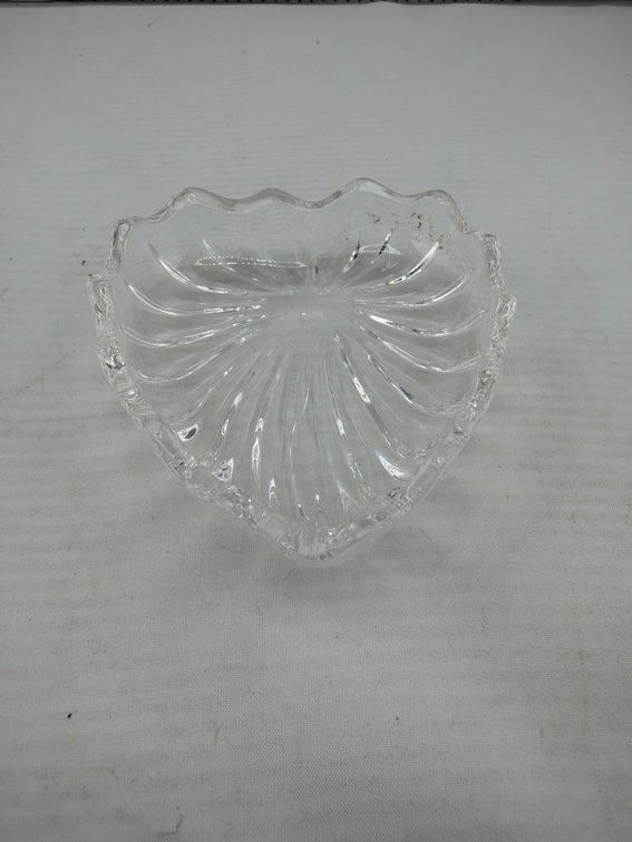 Heart Shaped Glass Trinket Dish