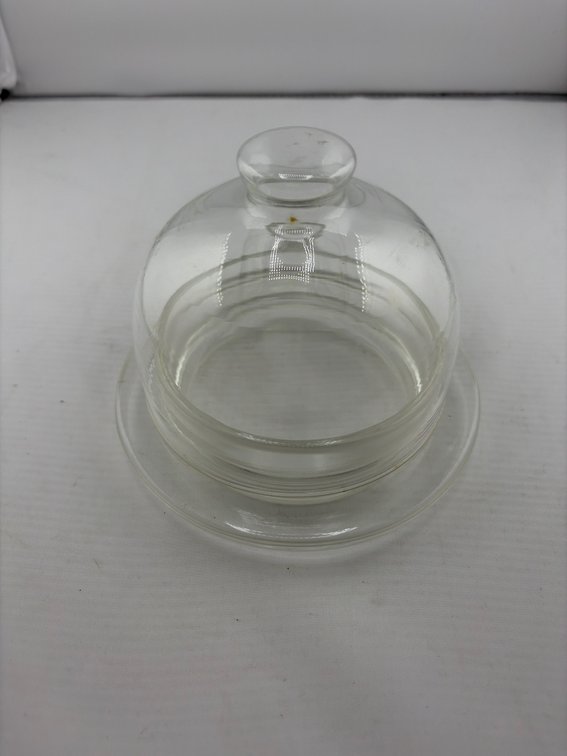 Antique Early 20th Century Princess House Covered Butter Dish