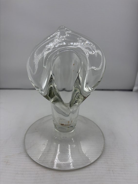 Vintage Cambridge Glass Calla Lily Candle Holder