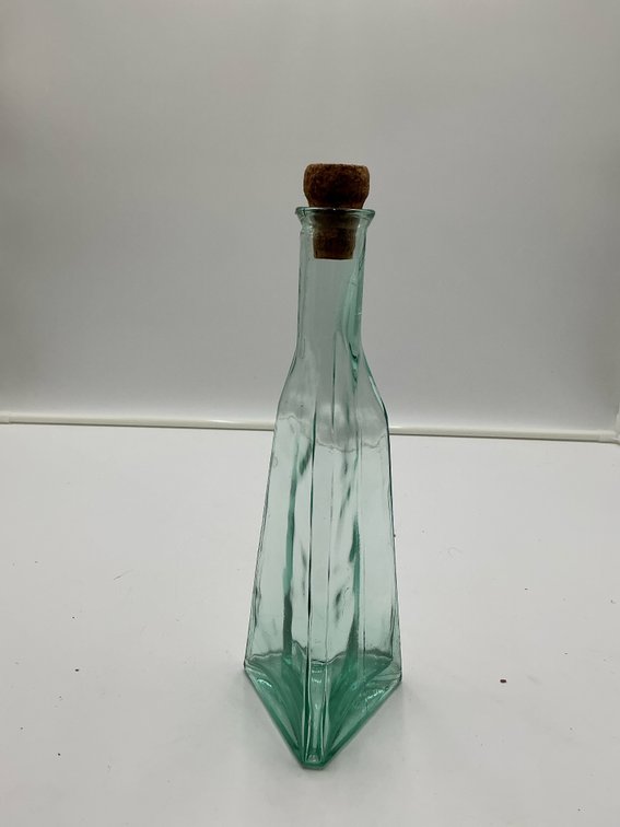 Green &Gold bottle 10 1/2 in tall