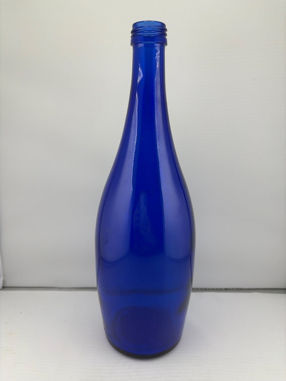 Cobalt Blue Mineral Water Bottle Circa 1967-1987