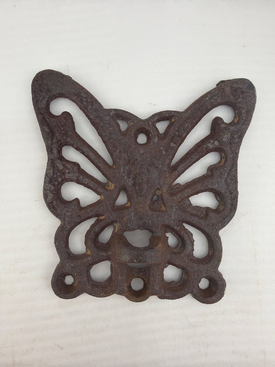 Vintage Cast Iron Butterfly Trivet