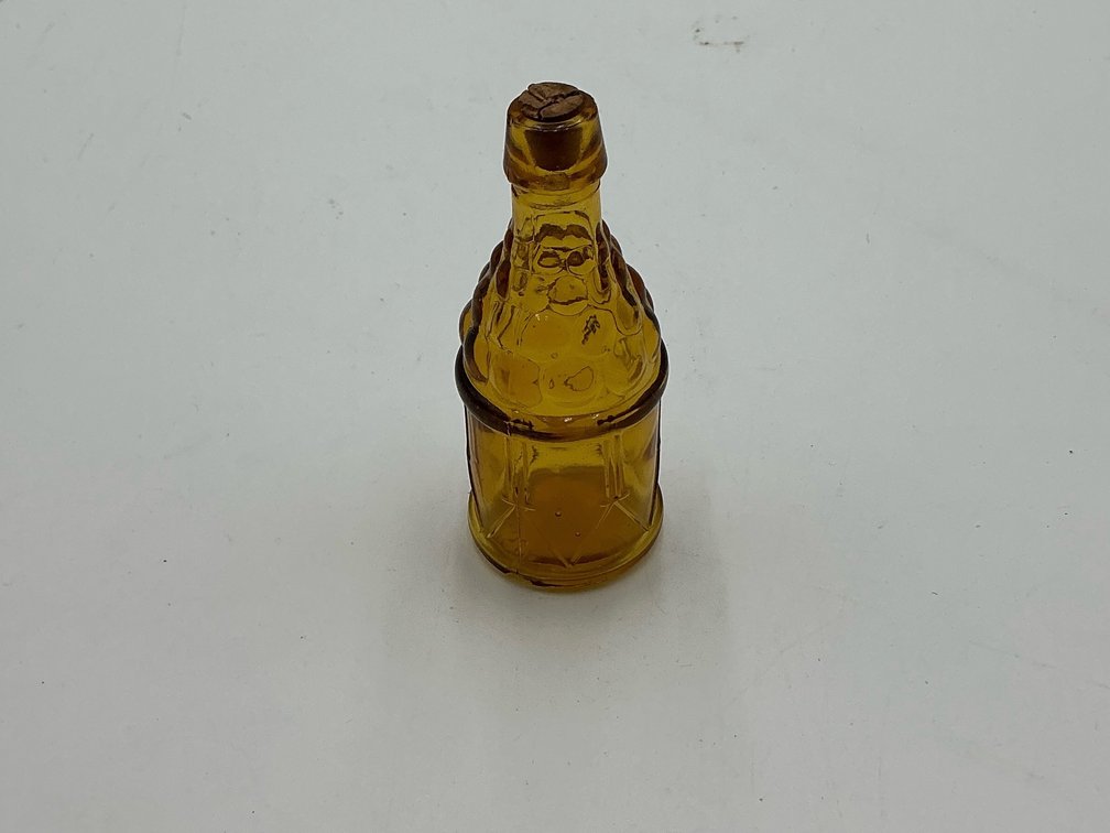Miniature glass bitters bottle w/cork