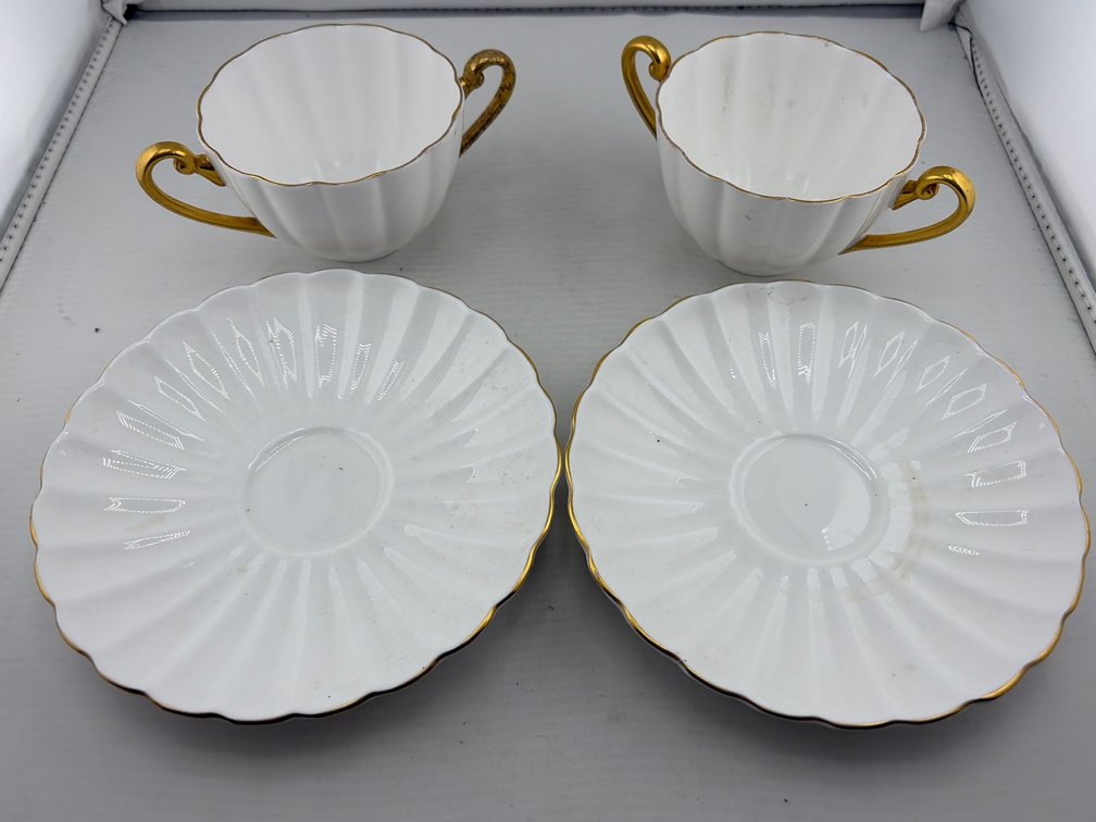 Pair Of Vintage Shelly Fine Bone China