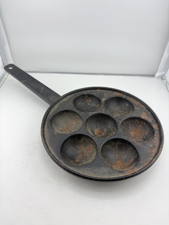 Vintage Egg & Muffin Skillet Marked #1 & #240 on Handle