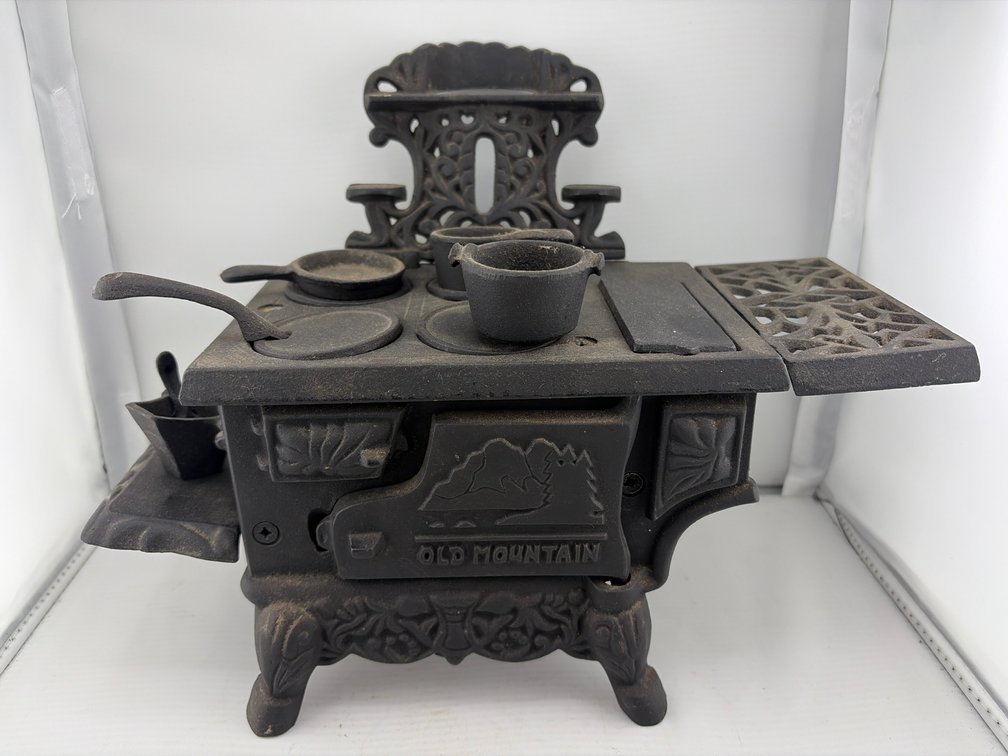 15 Piece Old Mountain Black Mini Wood Cook Stove Set