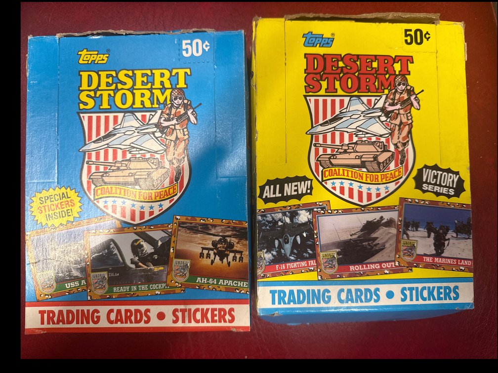 1991 Desert storm coalition for peace & victory boxes