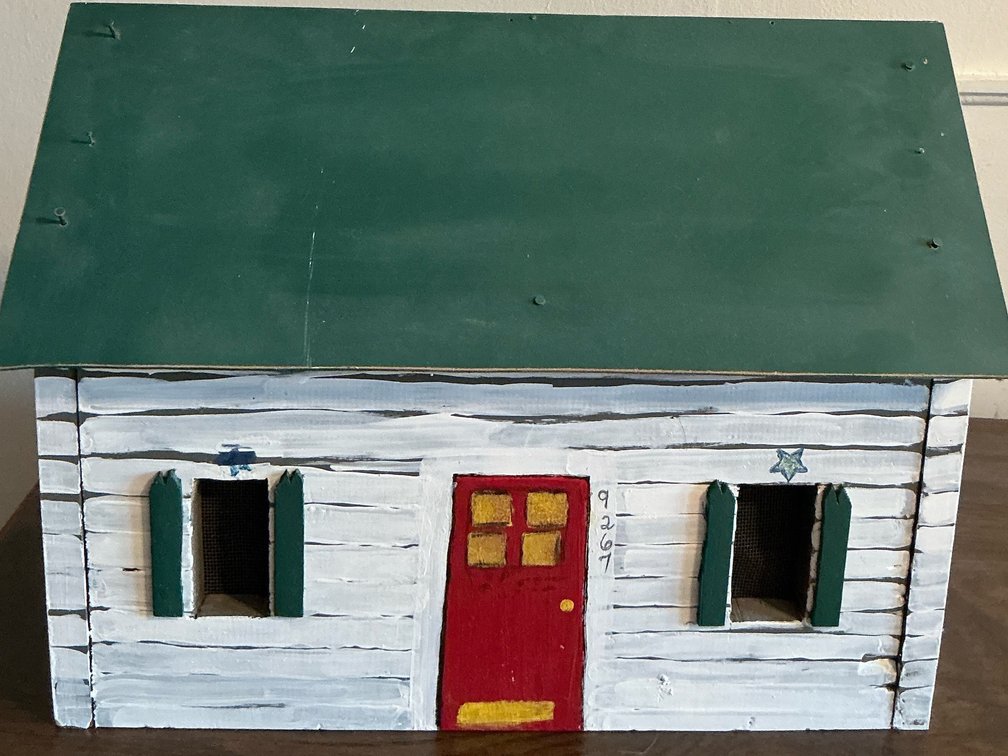 Painted wood house