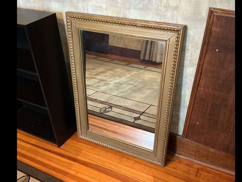 Gold frame mirror 