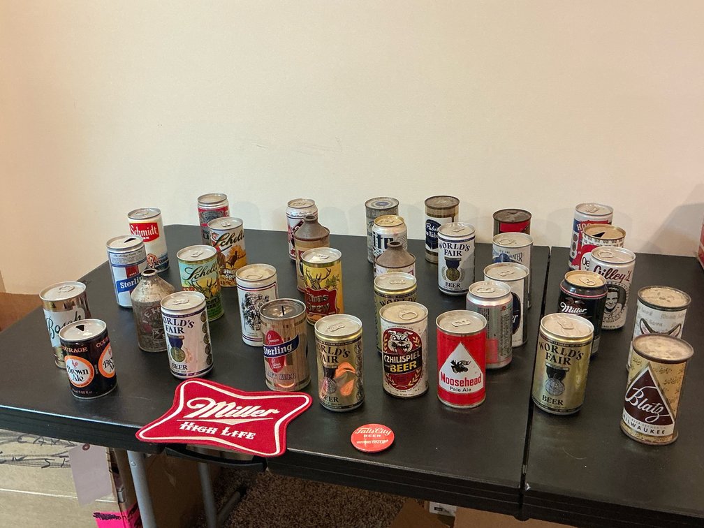 34 Collectable beer cans