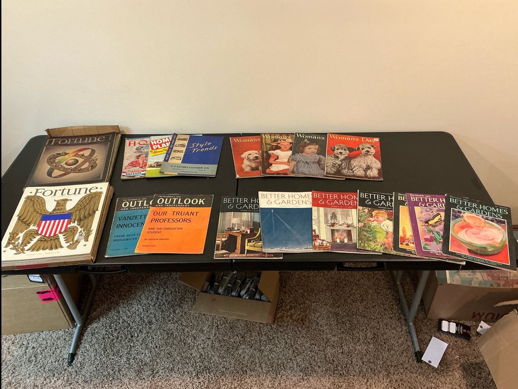 Historic books and magazines 
