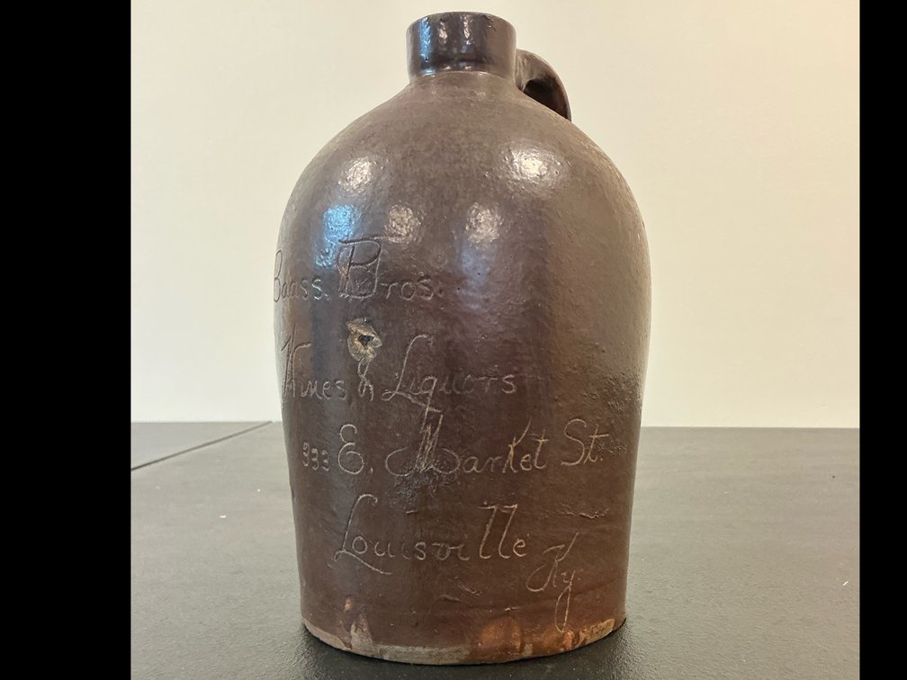 Crockery jug from Louisville Ky 