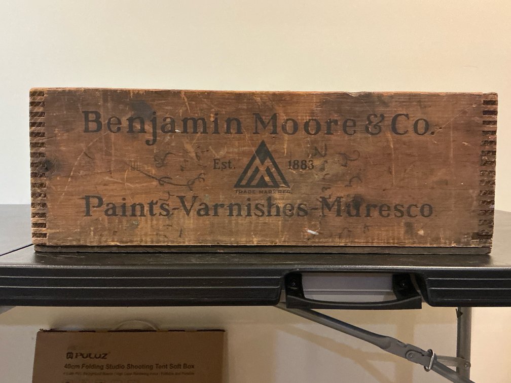 Wooden paint box 