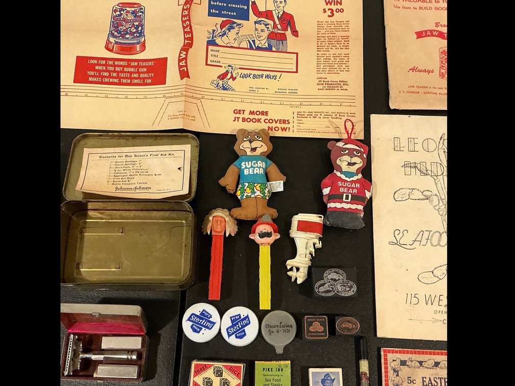 Vintage scouting and school items