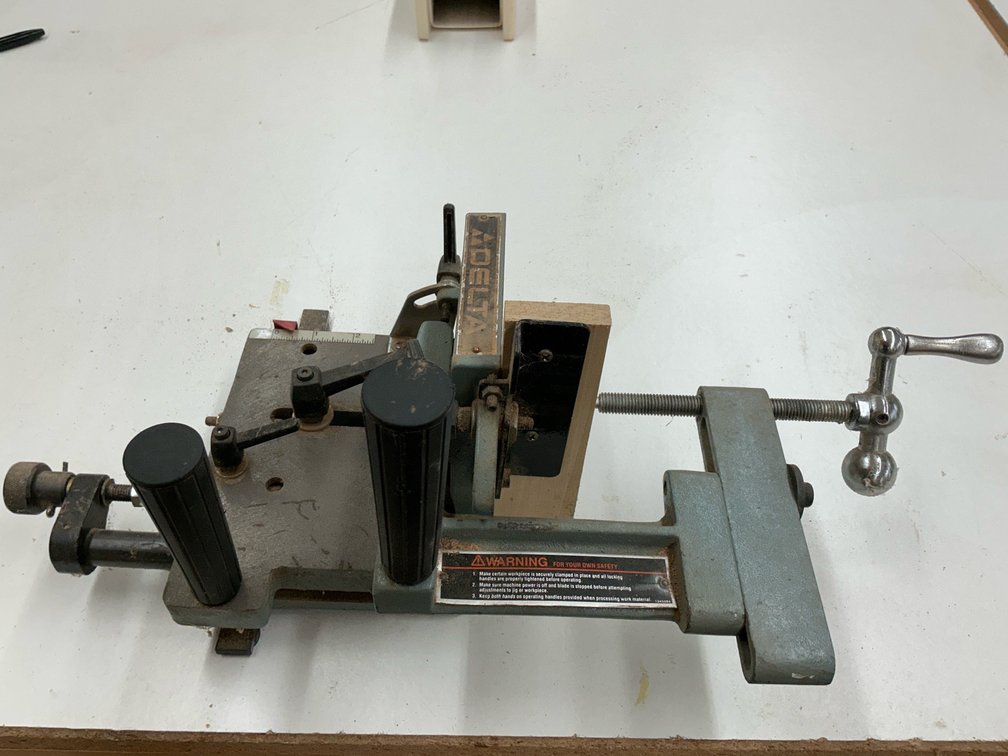 Delta tenoning jig