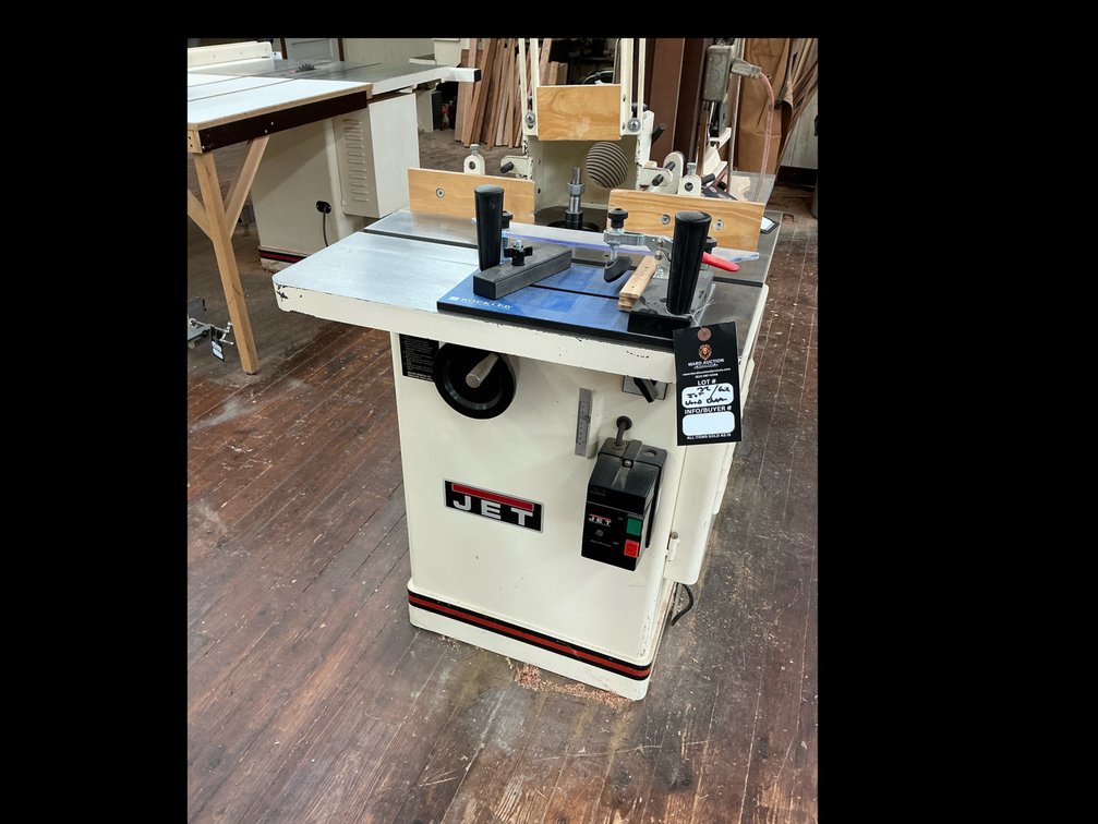 Jet, wood, shaper, and coping sled plus parts . 