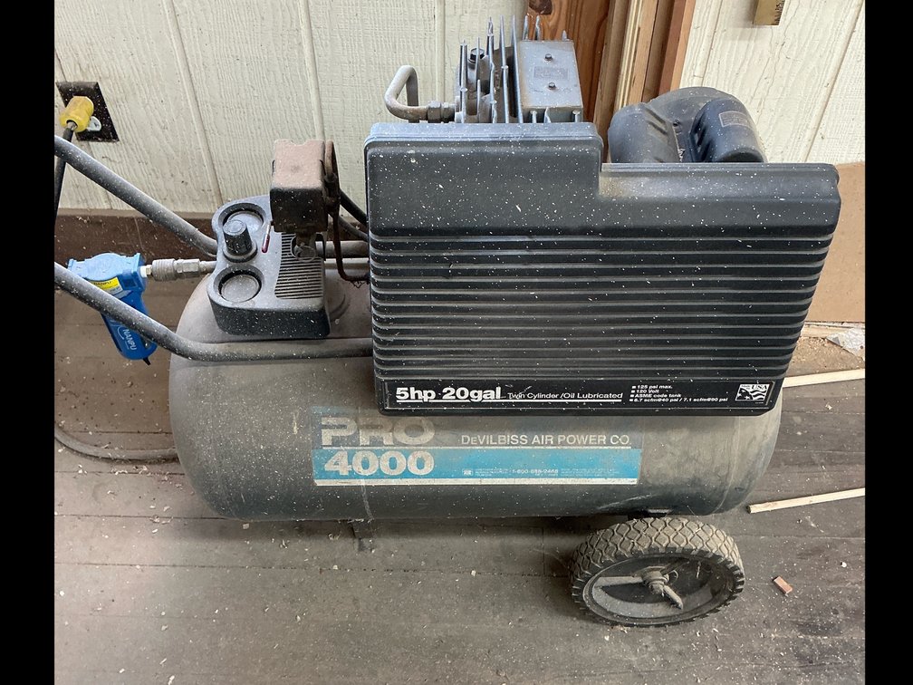 Pro 4000 air power air compressor with real and hose